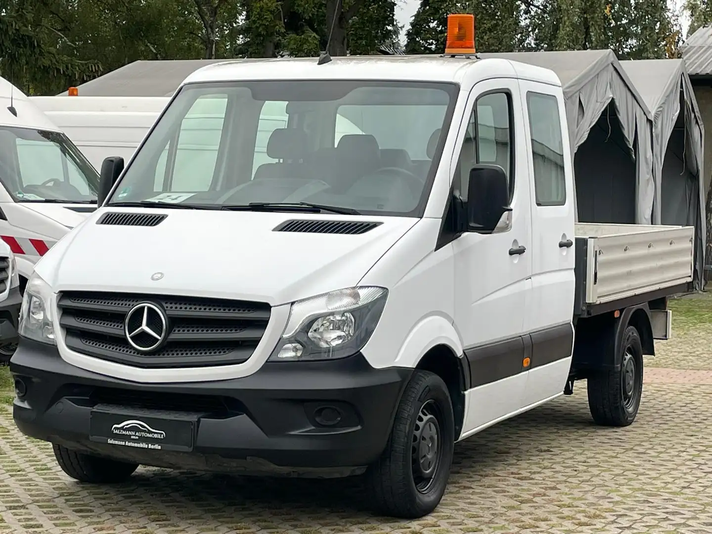 Mercedes-Benz Sprinter 310 CDI//Pritsche DOKA//2.H//AHK//TOP// Blanc - 2