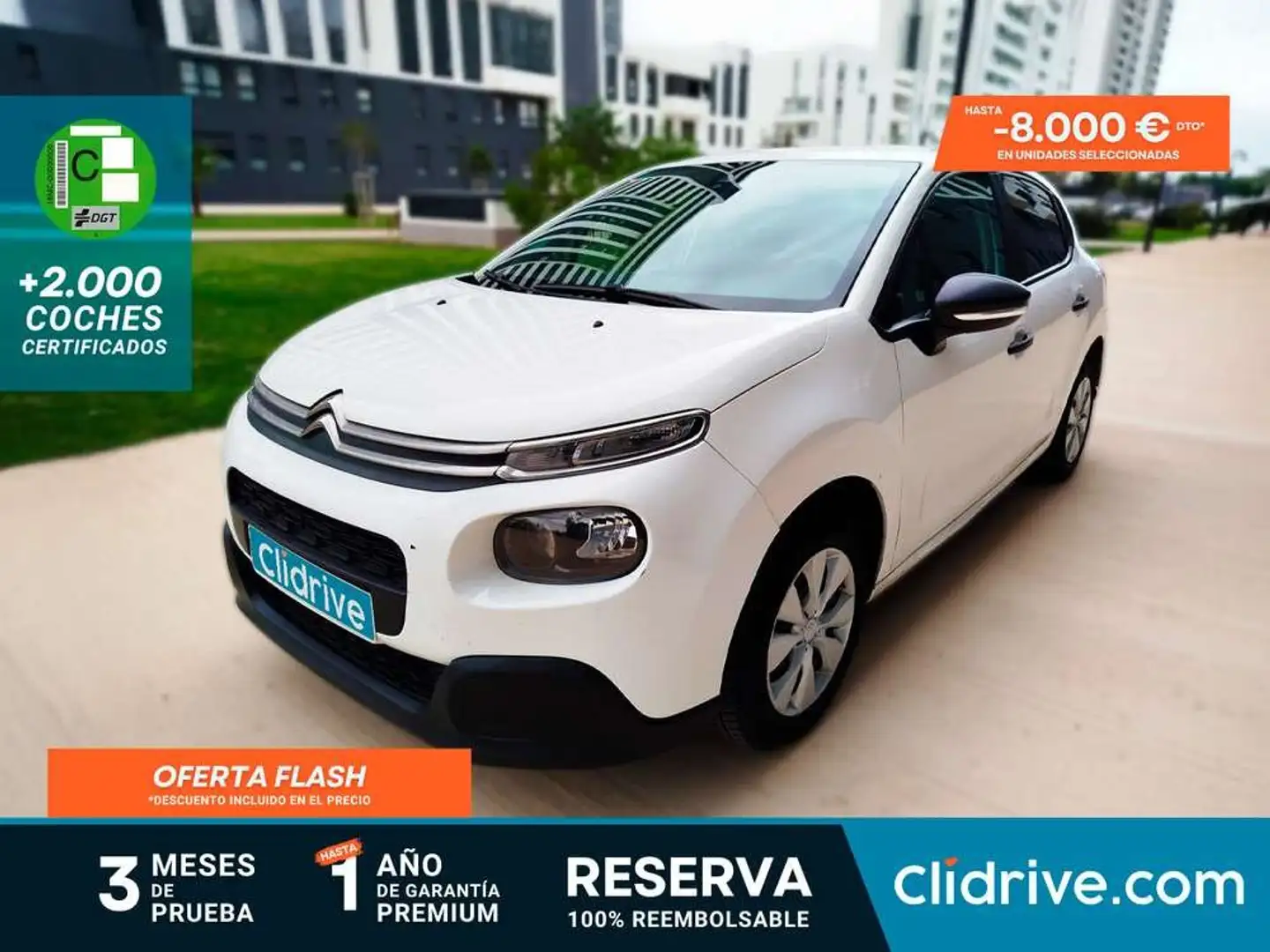 Citroen C3 BlueHDi 73KW (100CV) S&S Comercial Blanco - 1