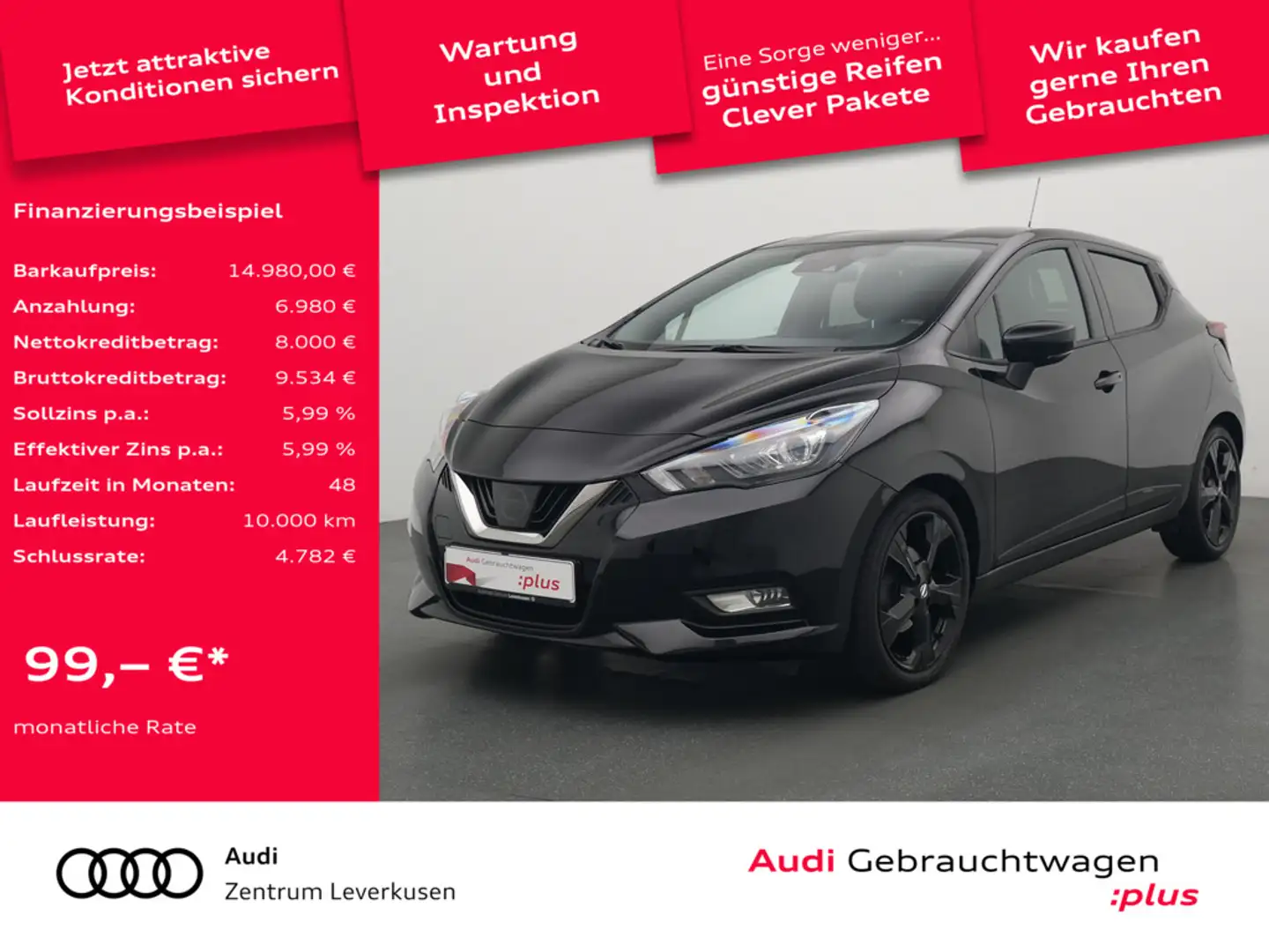 Nissan Micra IG-T N-Sport NAVI BOSE KAM SHZ LEDER Czarny - 1