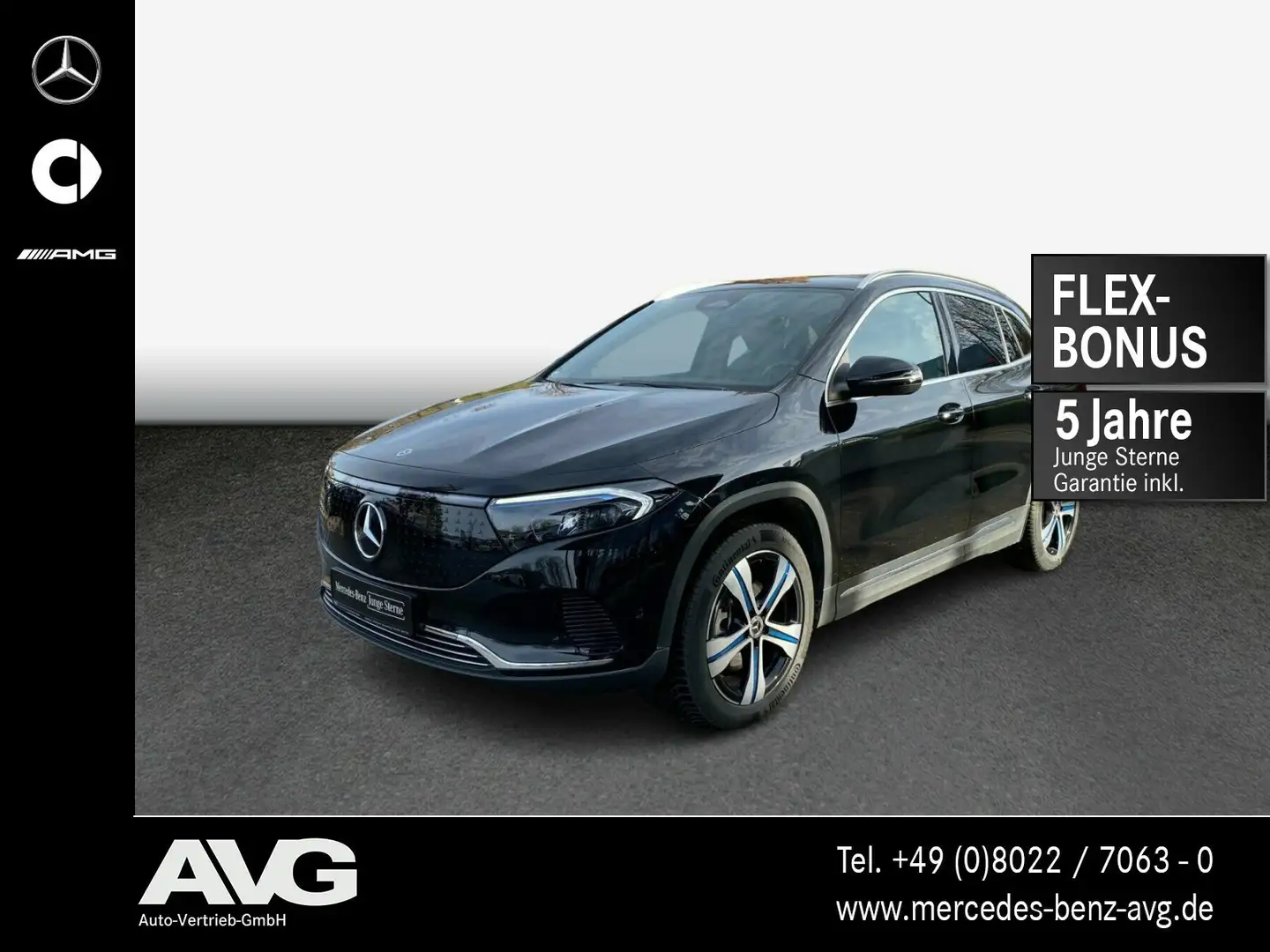 Mercedes-Benz EQA 350 EQA 350 4MATIC PROGRESSIVE DIST|RFK|LED|TOTW|AHK Schwarz - 1