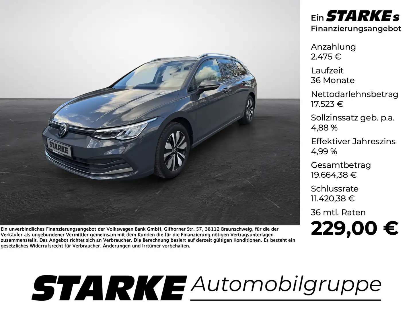 Volkswagen Golf Variant 1.5 TSI Move Grau - 1