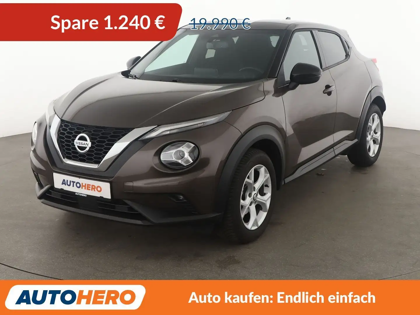 Nissan Juke 1.0 DIG-T Tekna Aut*LED*TEMPO*CAM*PDC*SHZ* Braun - 1