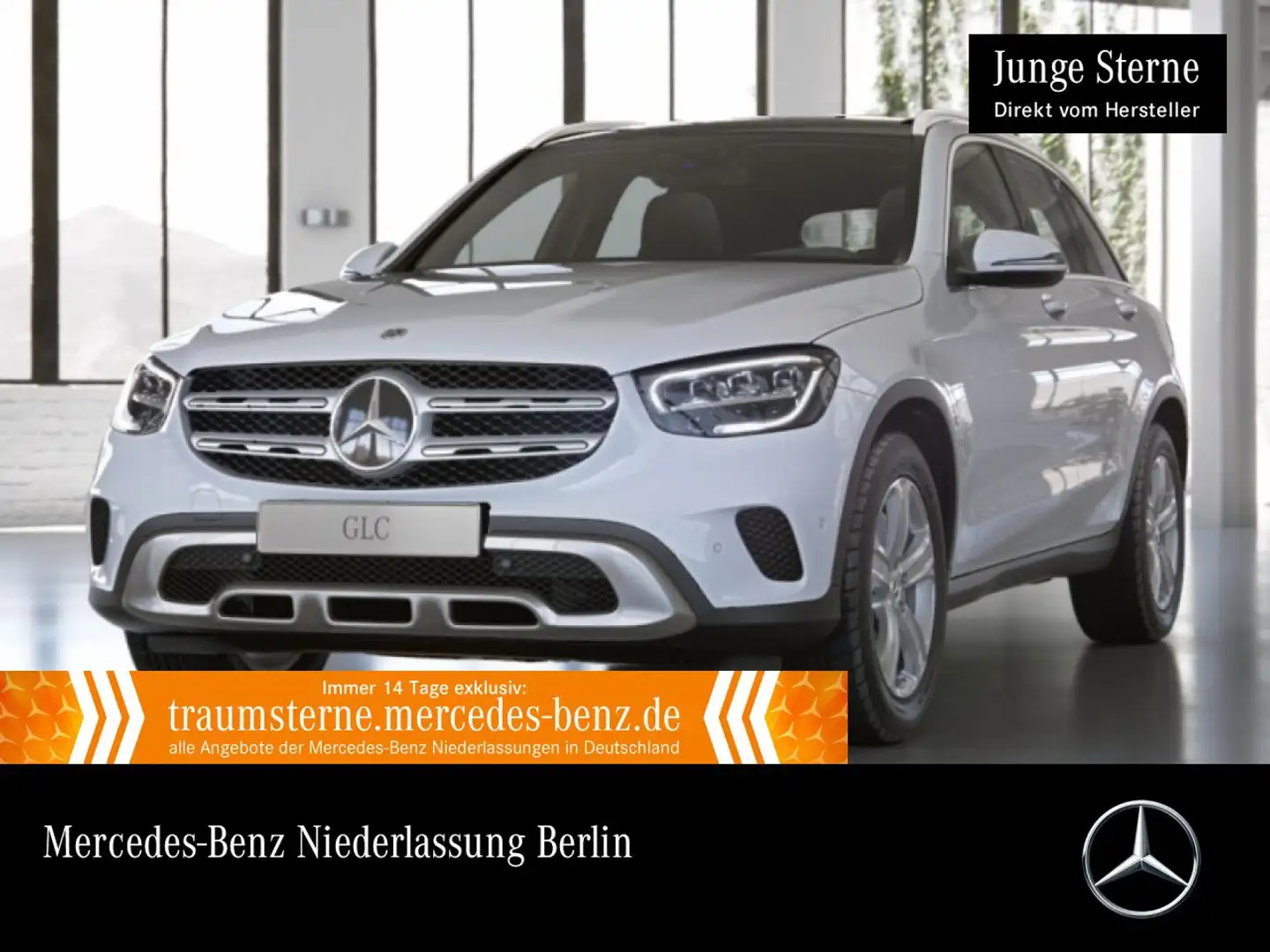 Mercedes-Benz GLC 200 d 4M PANO+AHK+LED+STHZG+KAMERA+KEYLESS+9G Weiß - 1