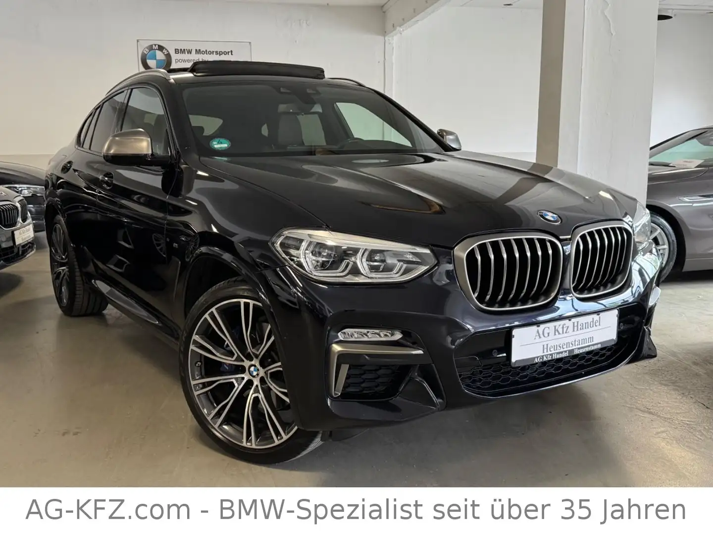 BMW X4 M i DEUTSCH/Leder/HUD/PANO/H-Kard/CAM/21"Alu Schwarz - 1