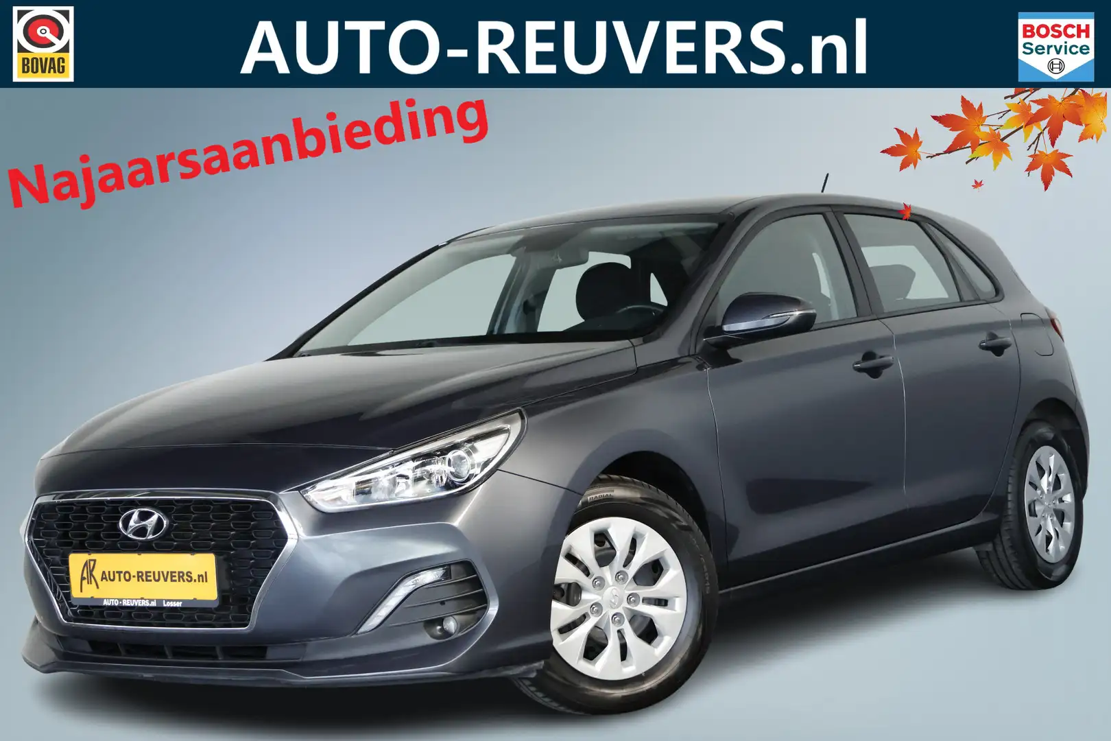Hyundai i30 1.4 i-Drive / Airco / Cruisecontrol / Bluetooth Gris - 1