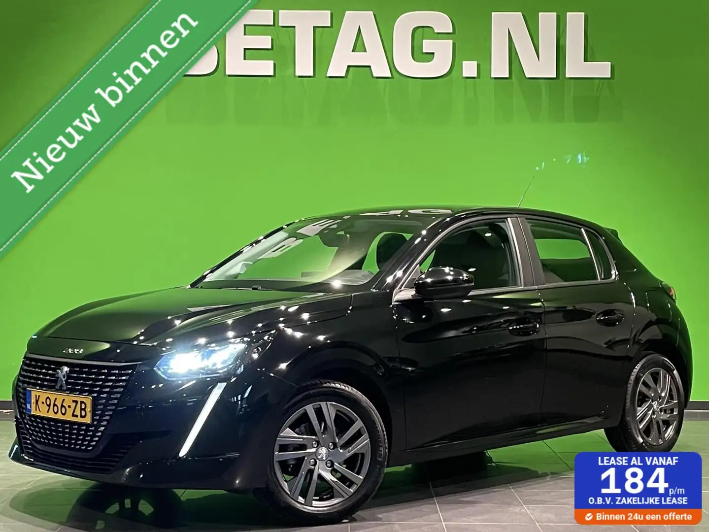 Peugeot 208 1.2 Active Pack | Navi | Airco | Lichtmetaal | Zwart - 1