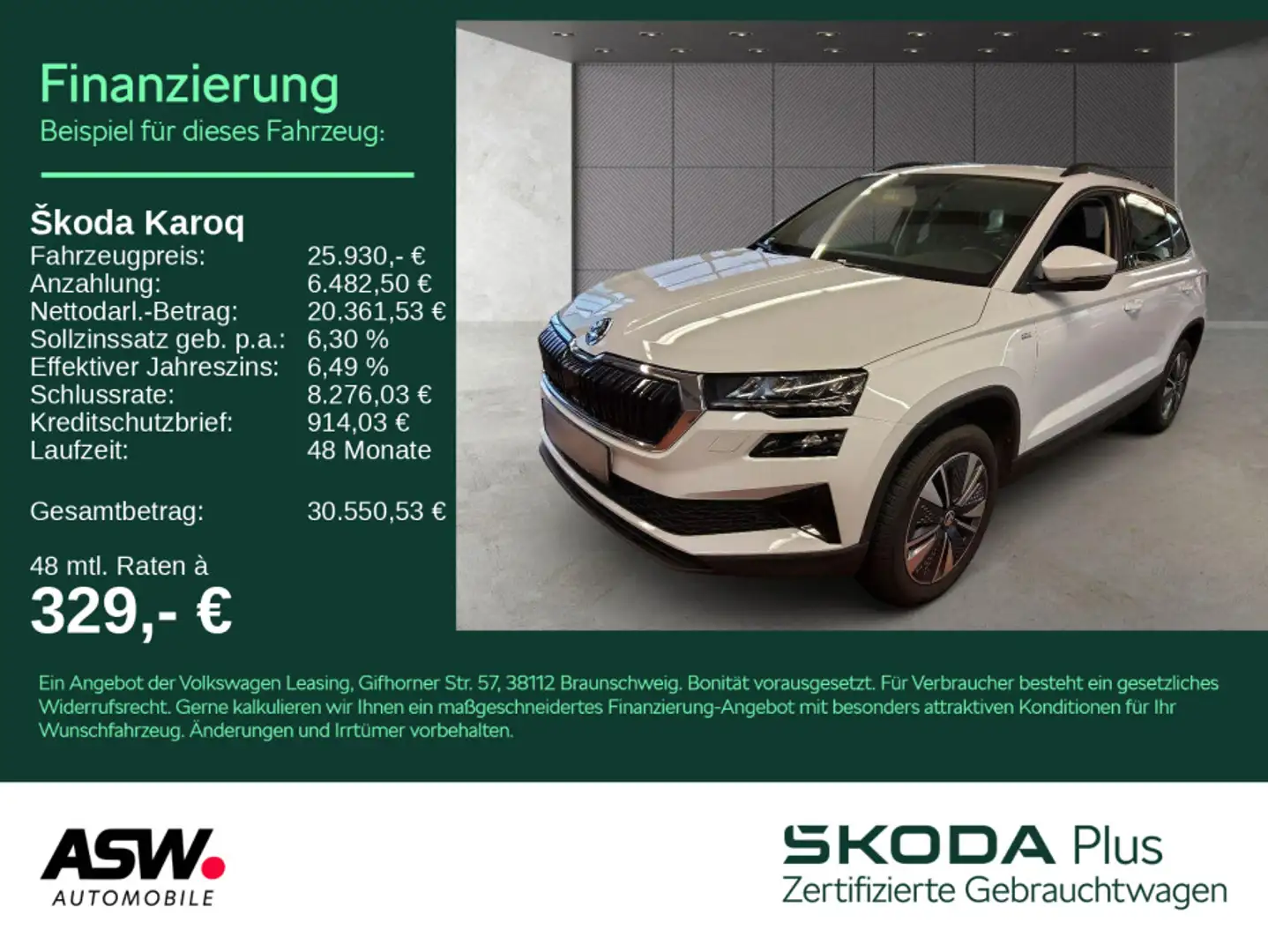 Skoda Karoq Tour 1.5 TSI LED RFK Virtual Cockpit Weiß - 1