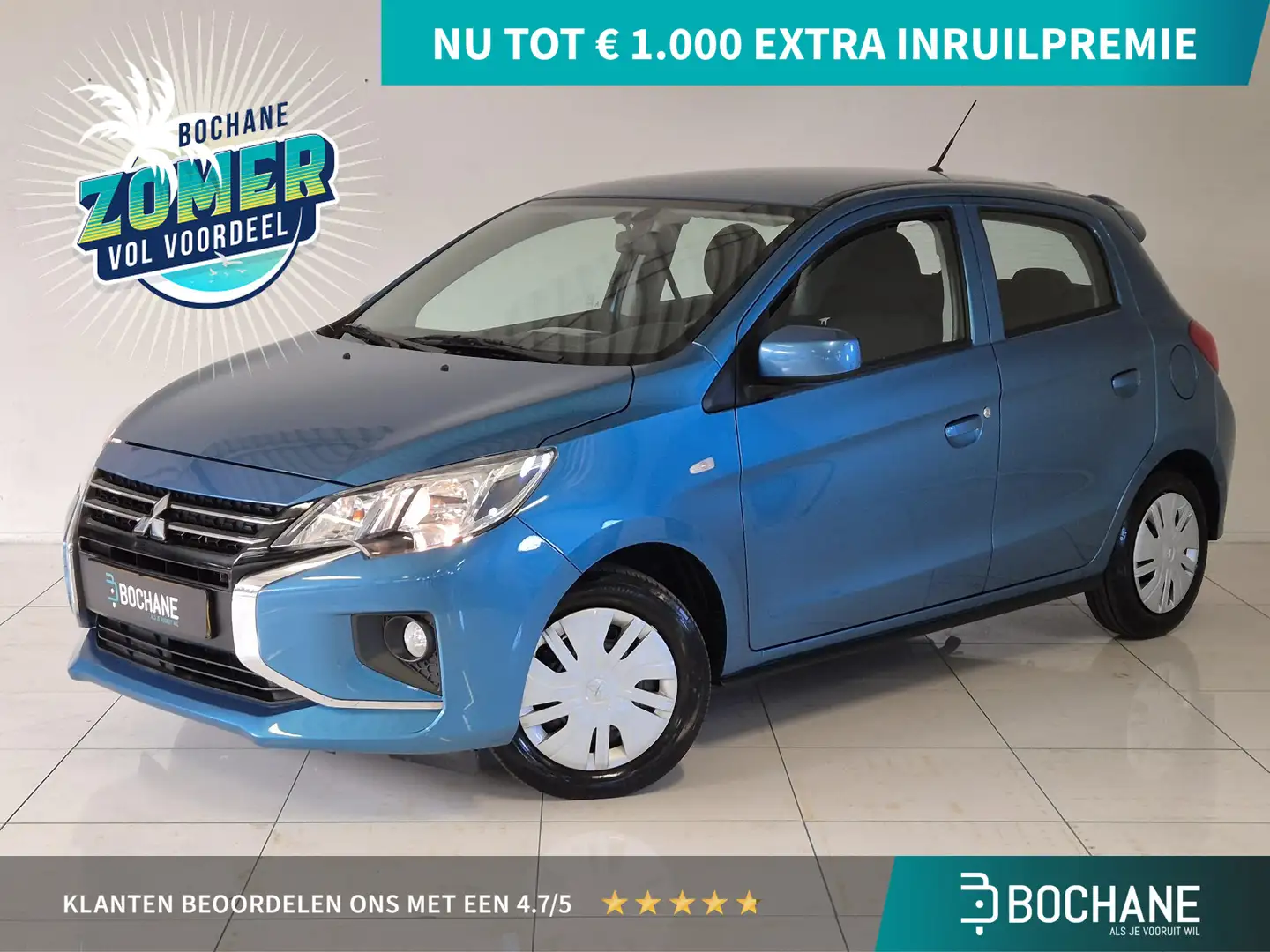 Mitsubishi Space Star 1.2 Connect+ | Apple Carplay & Android Auto naviga Blauw - 1