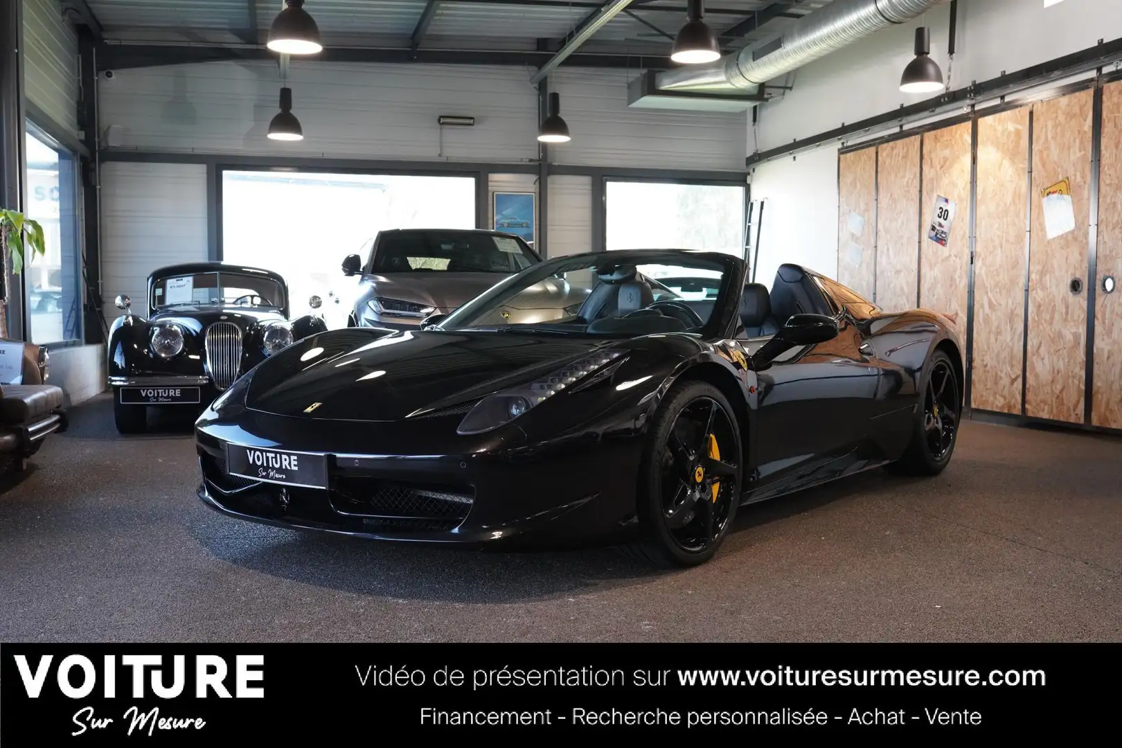 Ferrari 458 Spider 4.5i V8 570 cv - Lift - Carbone - Suivi complet Negro - 1