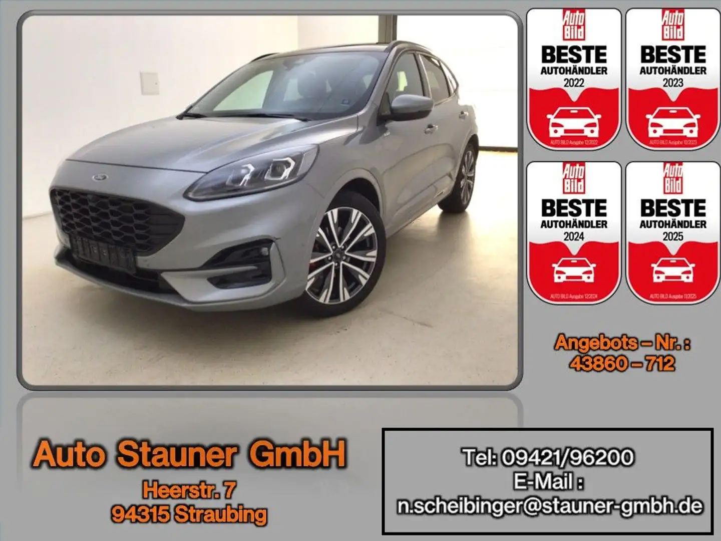 Ford Kuga 2.5 Duratec PHEV ST-Line X*ACC*LED*HUD*SHZ* Grau - 1