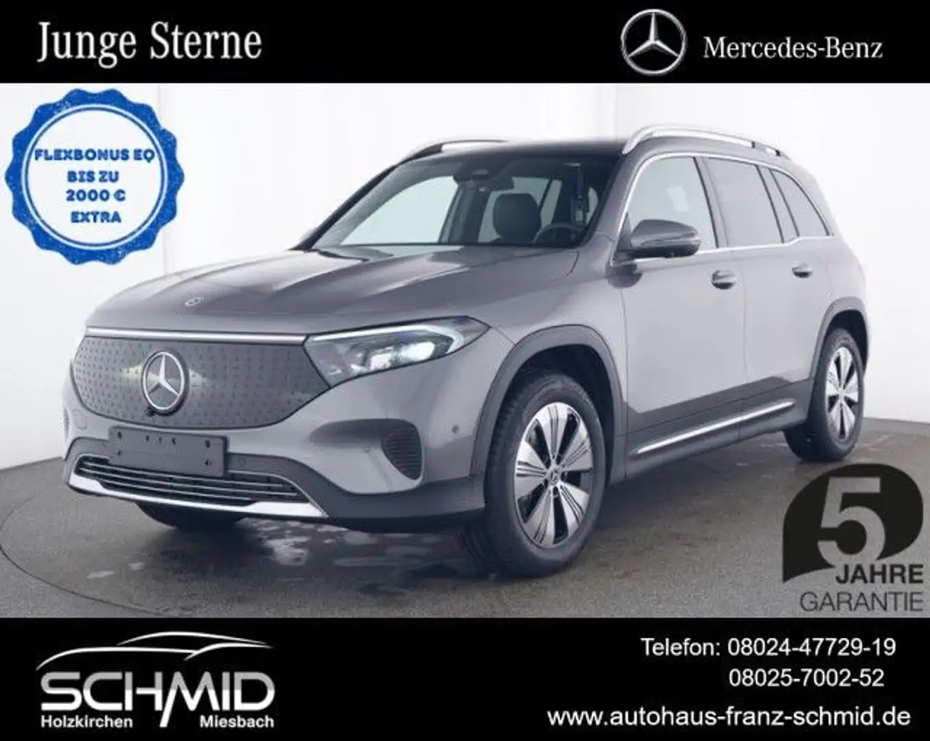 Mercedes-Benz EQB 300 4M Progressive Adv Pano Distro Memory 36 Grau - 1