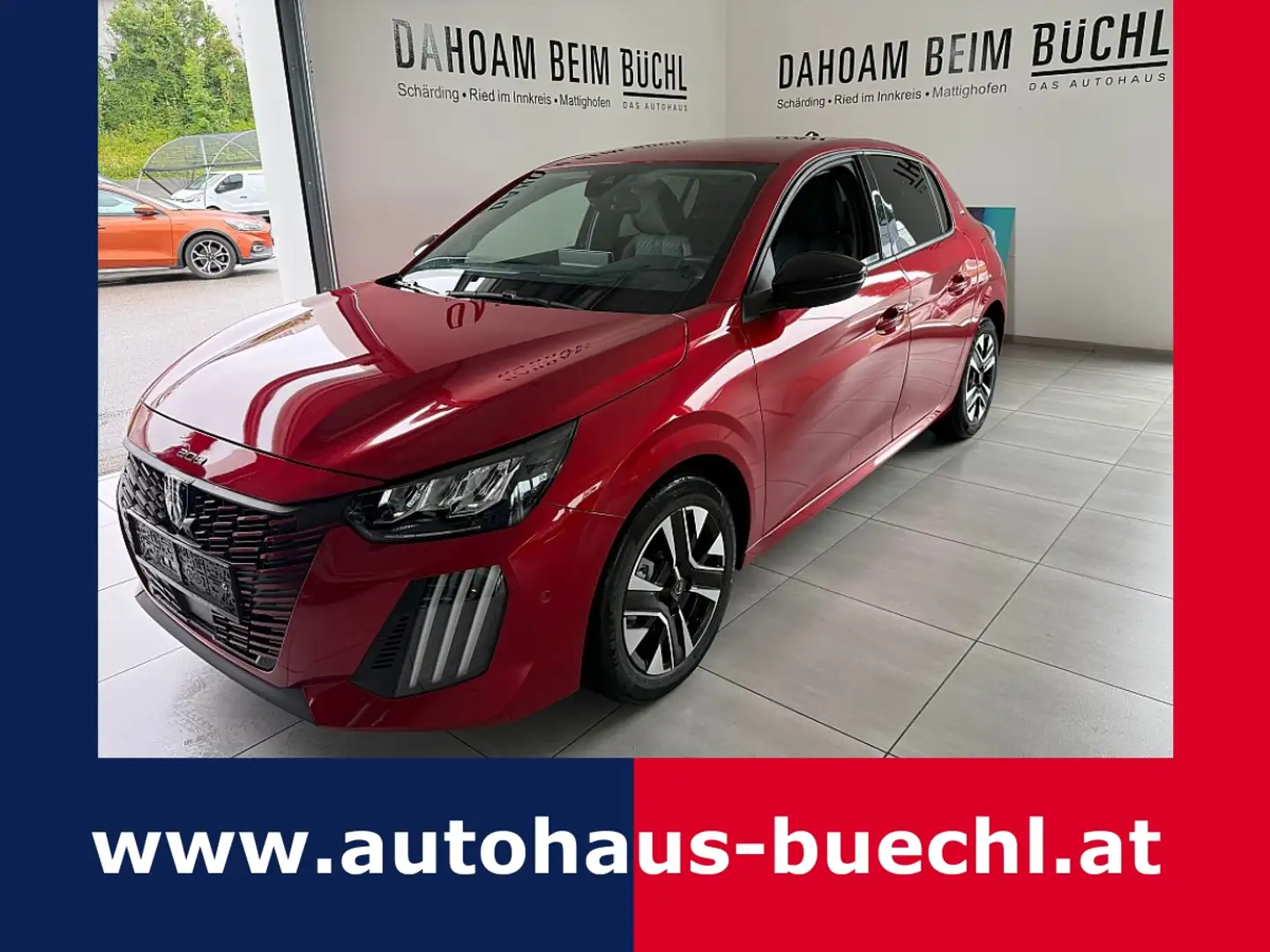 Peugeot 208 PT 100 Allure ACC, Navi, 360° Kamera Rot - 1