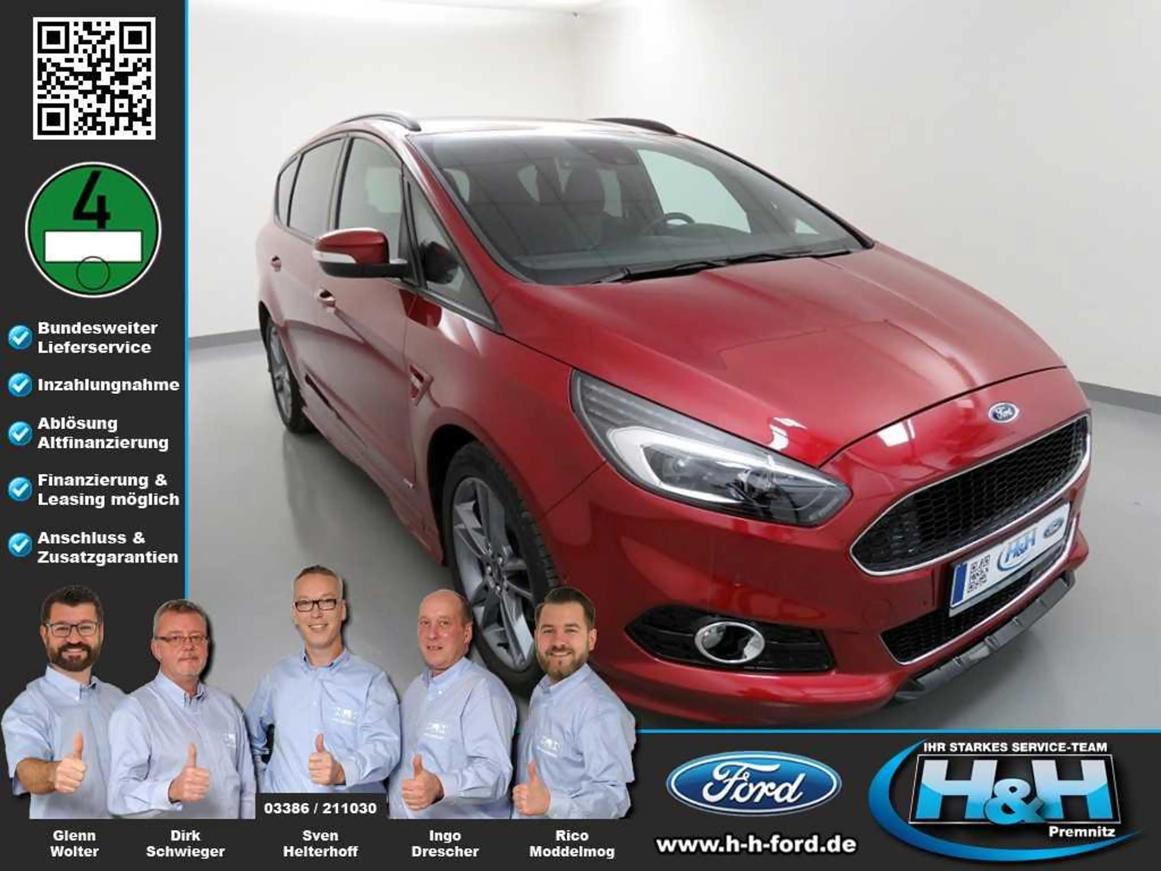 Ford S-Max 2.0 EcoBlue Aut AWD ST-Line AHK+ACC+TotWinkel — photo 2
