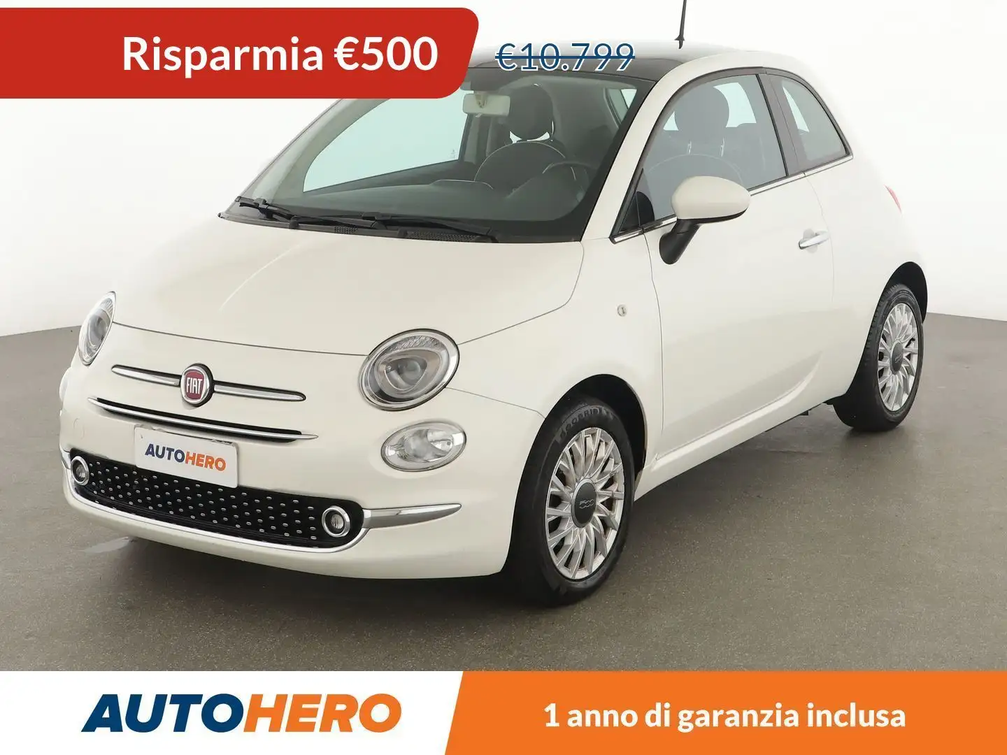 Fiat 500 1.3 M-Jet Lounge Bianco - 1