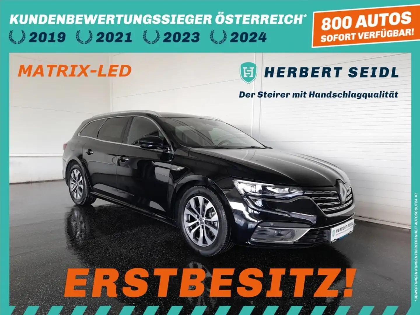 Renault Talisman Grandtour INTENS Blue DCI Aut. *MATRIX VISION LED / NAVI / ACC / TEILLEDER / WINTERPAKET / 2-ZONEN-KLIMA* Schwarz - 1