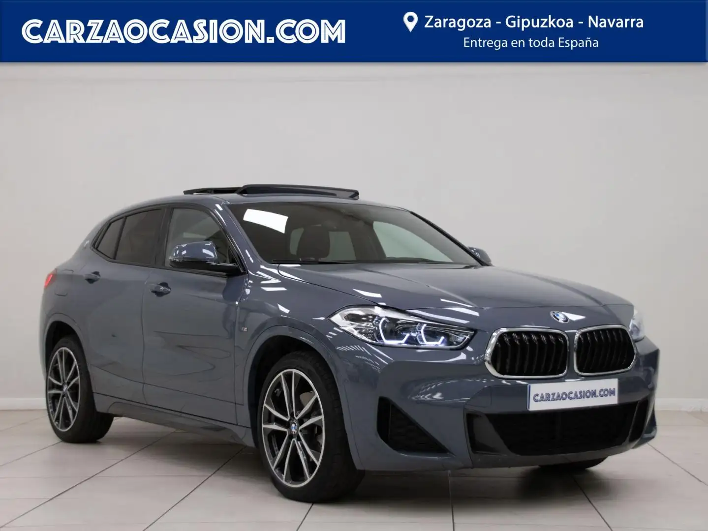 BMW X2 sDrive 18dA Gris - 1