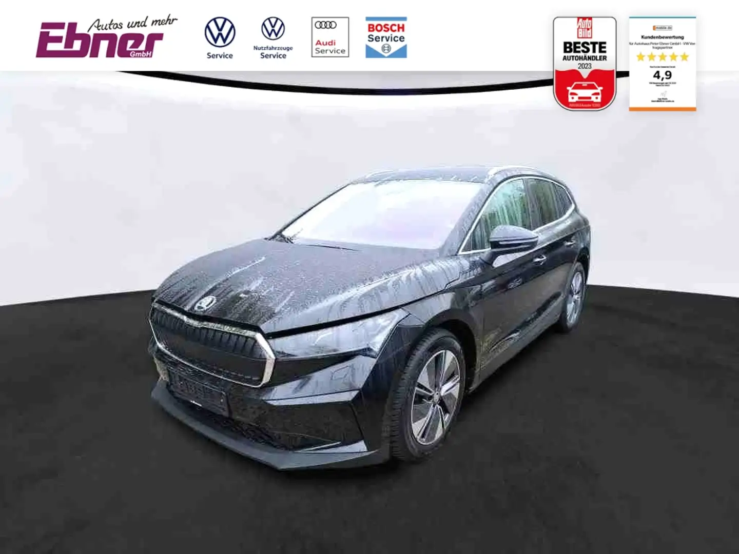 Skoda Enyaq 80X ALLRAD 82KW/h AHK+360GRAD+MATRIX+ACC+NAVI+KEYL Noir - 1