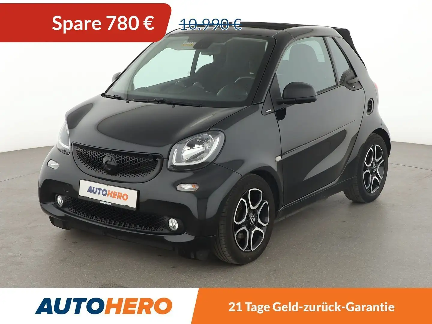 smart forTwo 0.9 Turbo passion*CABRIO*SHZ*KLIMA*TEMPO* Noir - 1