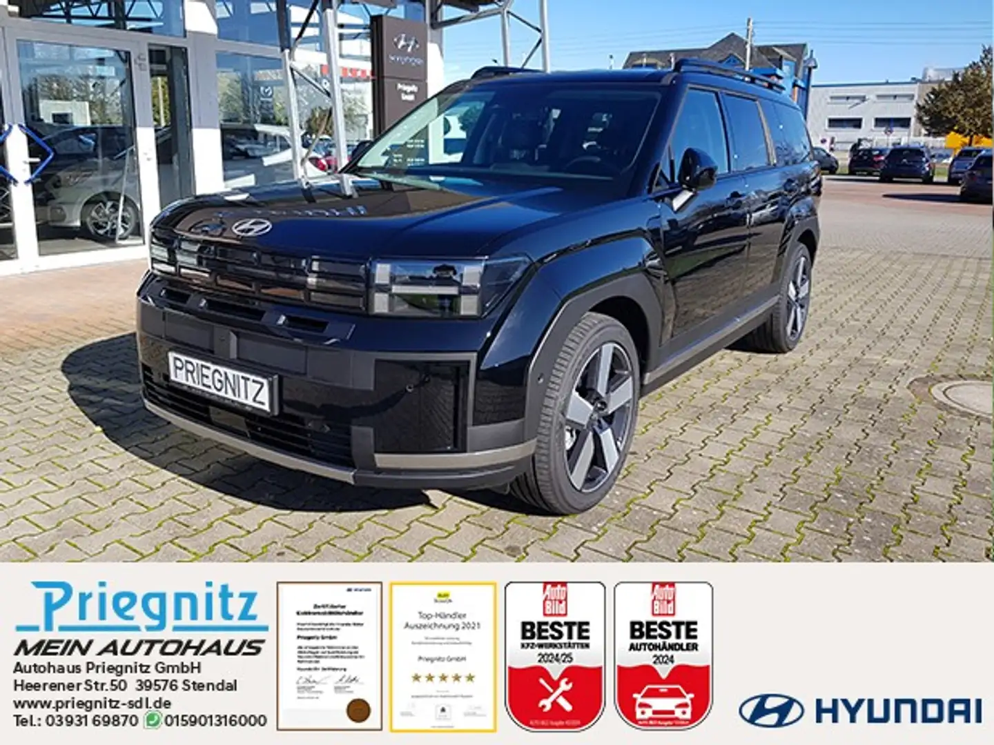 Hyundai SANTA FE PHEV 1.6 T-GDI 4WD Signature (7 Sitzer) Noir - 1