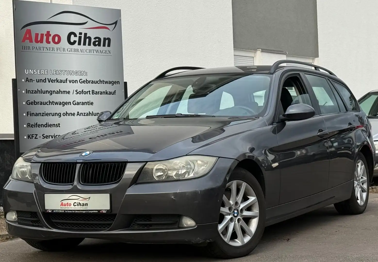 BMW 320 d Baureihe 3 Touring TÜVNEU! AHK! TEMPO! PDC! Gris - 1