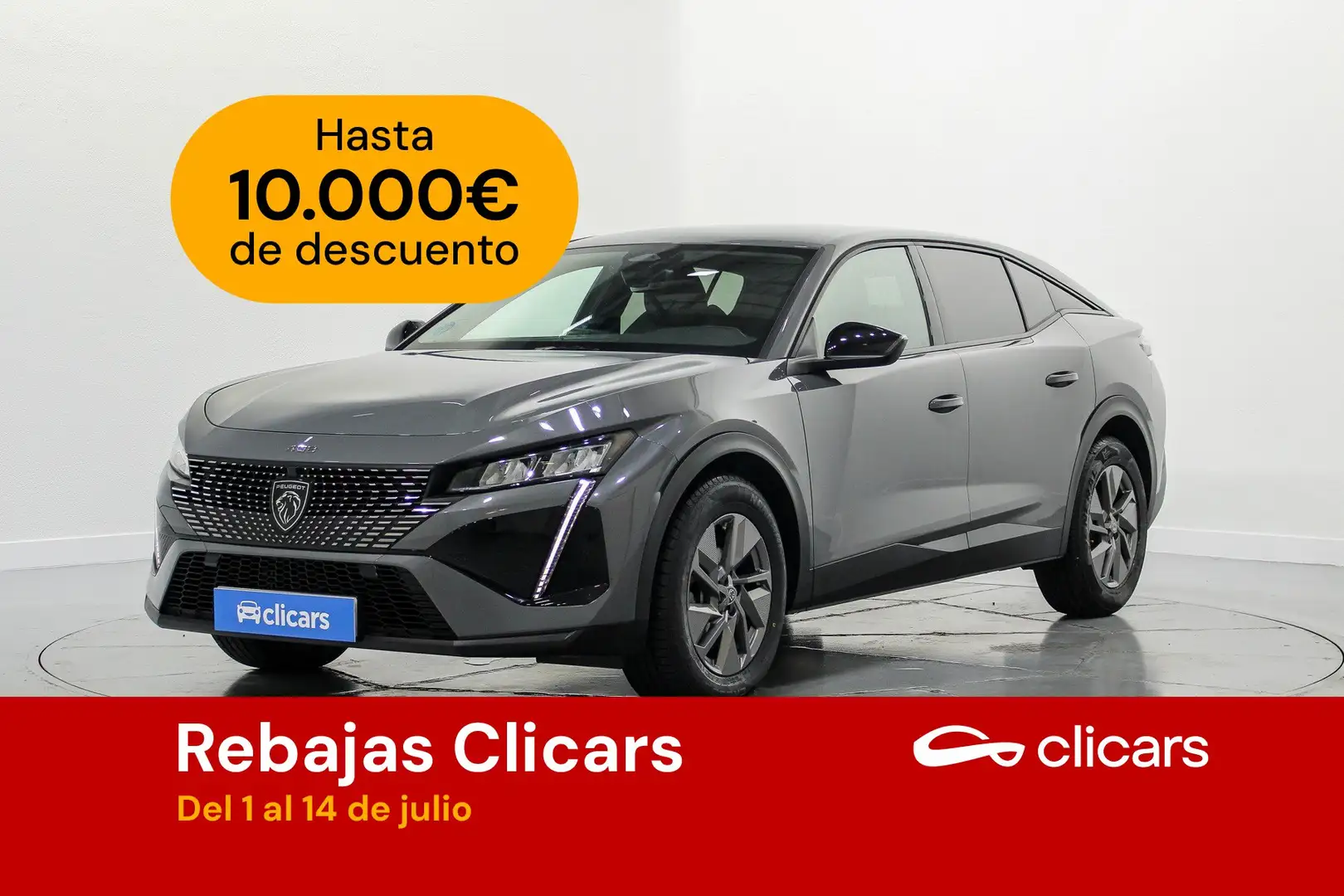 Peugeot 408 Hybrid 136 Allure e-DCS6 Gris - 1