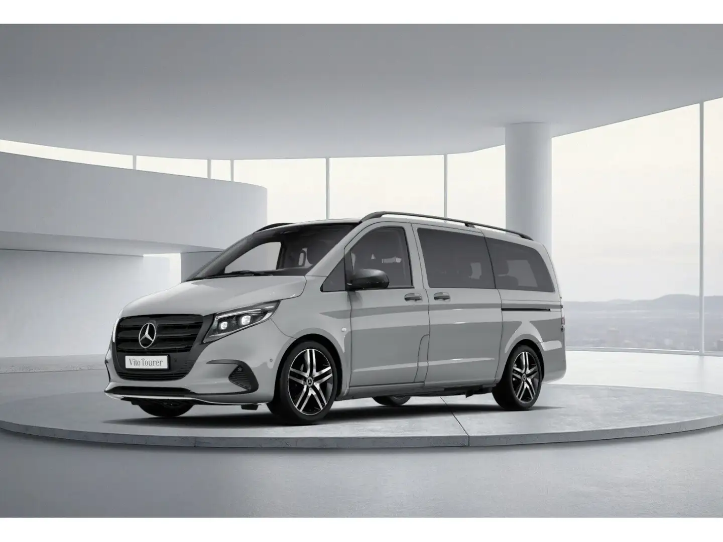 Mercedes-Benz Vito 116 CDI Kombi PRO Lang LED Navi SHZ PTS Gris - 1