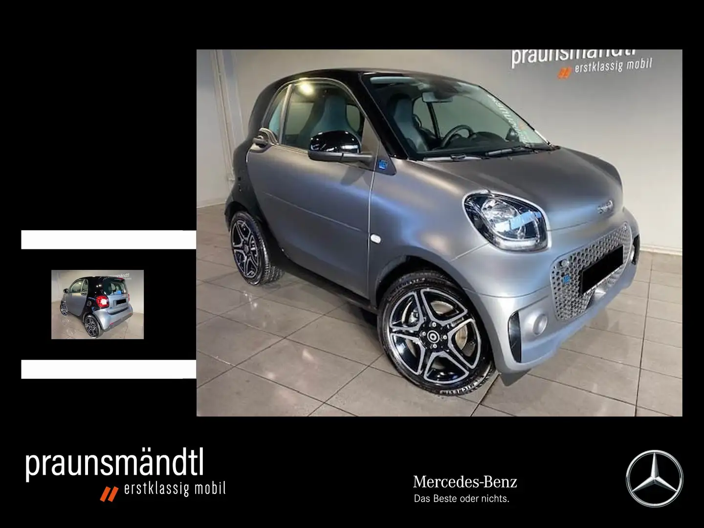 smart forTwo EQ FORTWO PULSE/22kW/16"/PTS+KAMERA/SHZ/PANORAMA Grey - 1