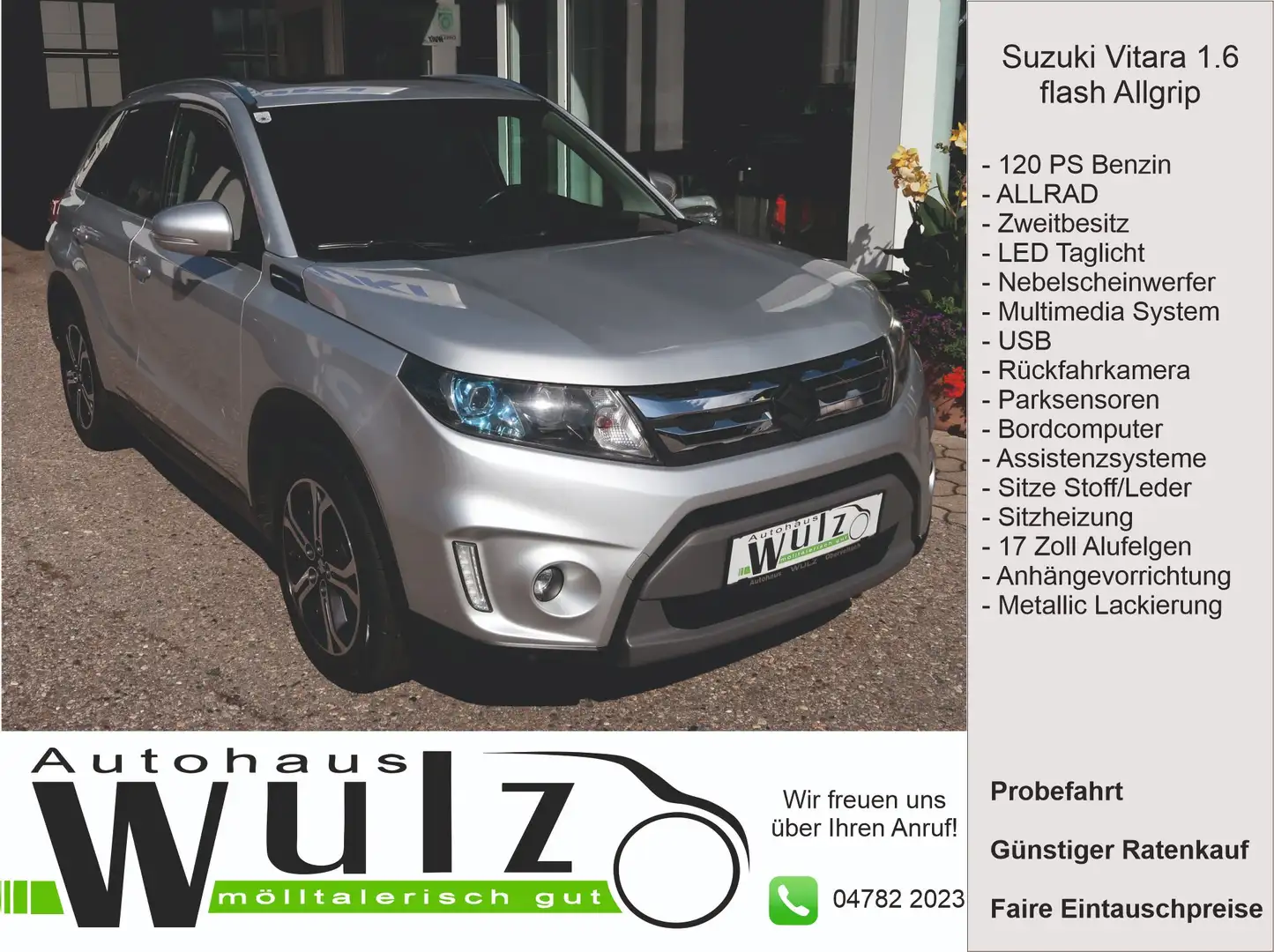 Suzuki Vitara Vitara 1,6 VVT 4WD GLX Flash Silber - 1