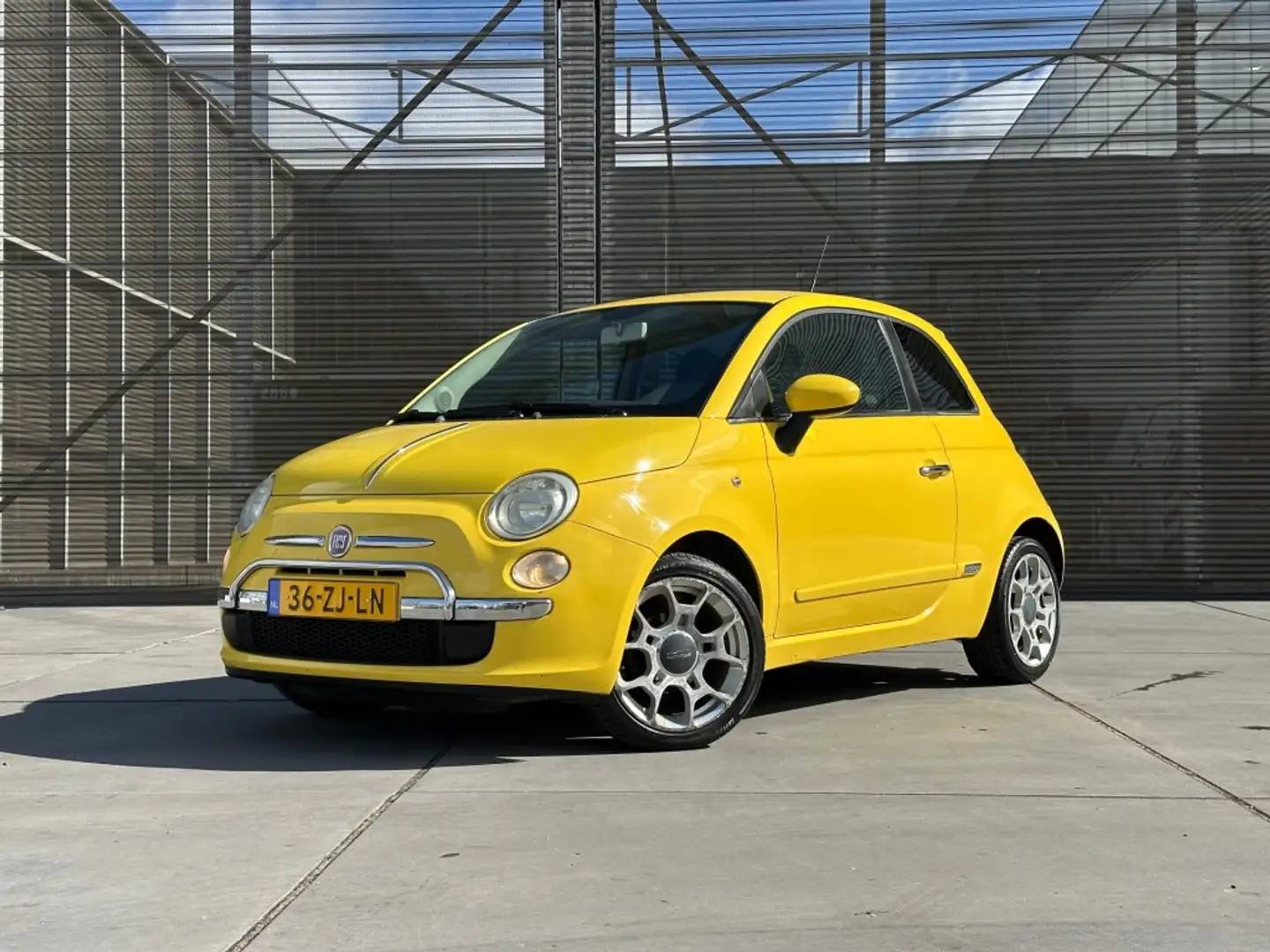 Fiat 500 1.2 SPORT AIRCO/HALF LEER/LM VELGEN !! APK 25-3-20 Gelb - 1