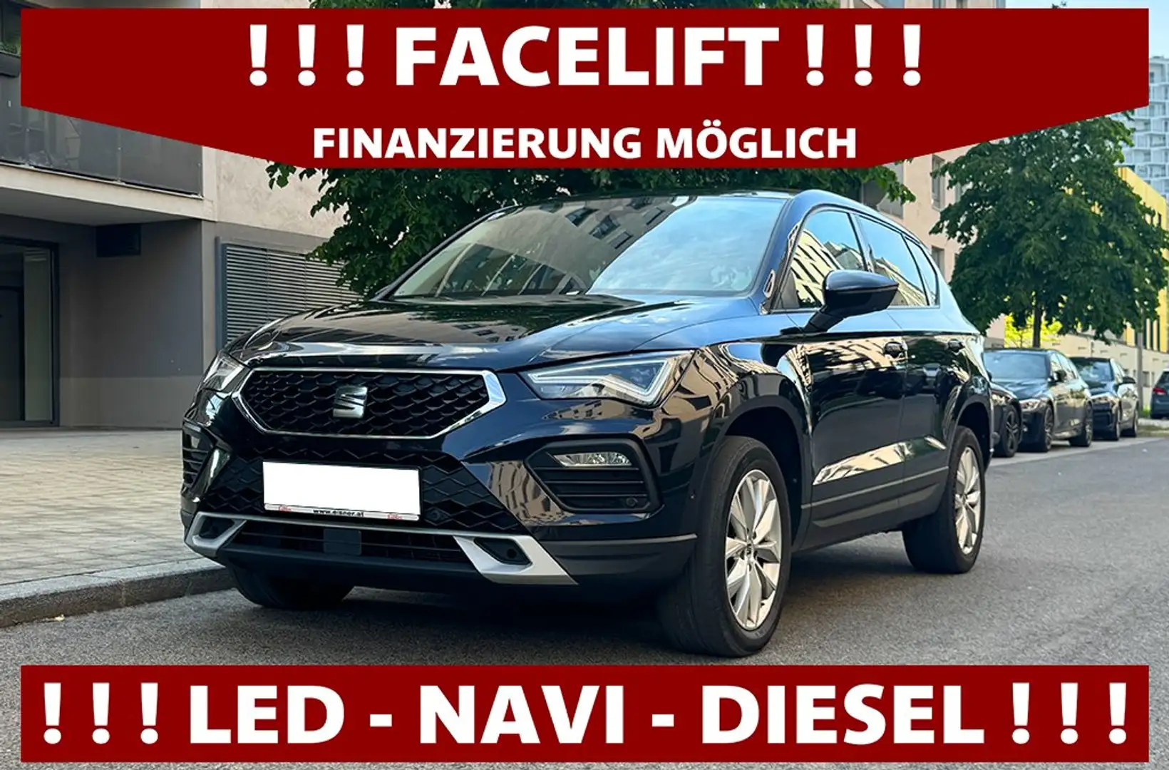 SEAT Ateca 2,0 TDI STYLE | FACELIFT | MATRIX LED | NAVI | PDC Schwarz - 1