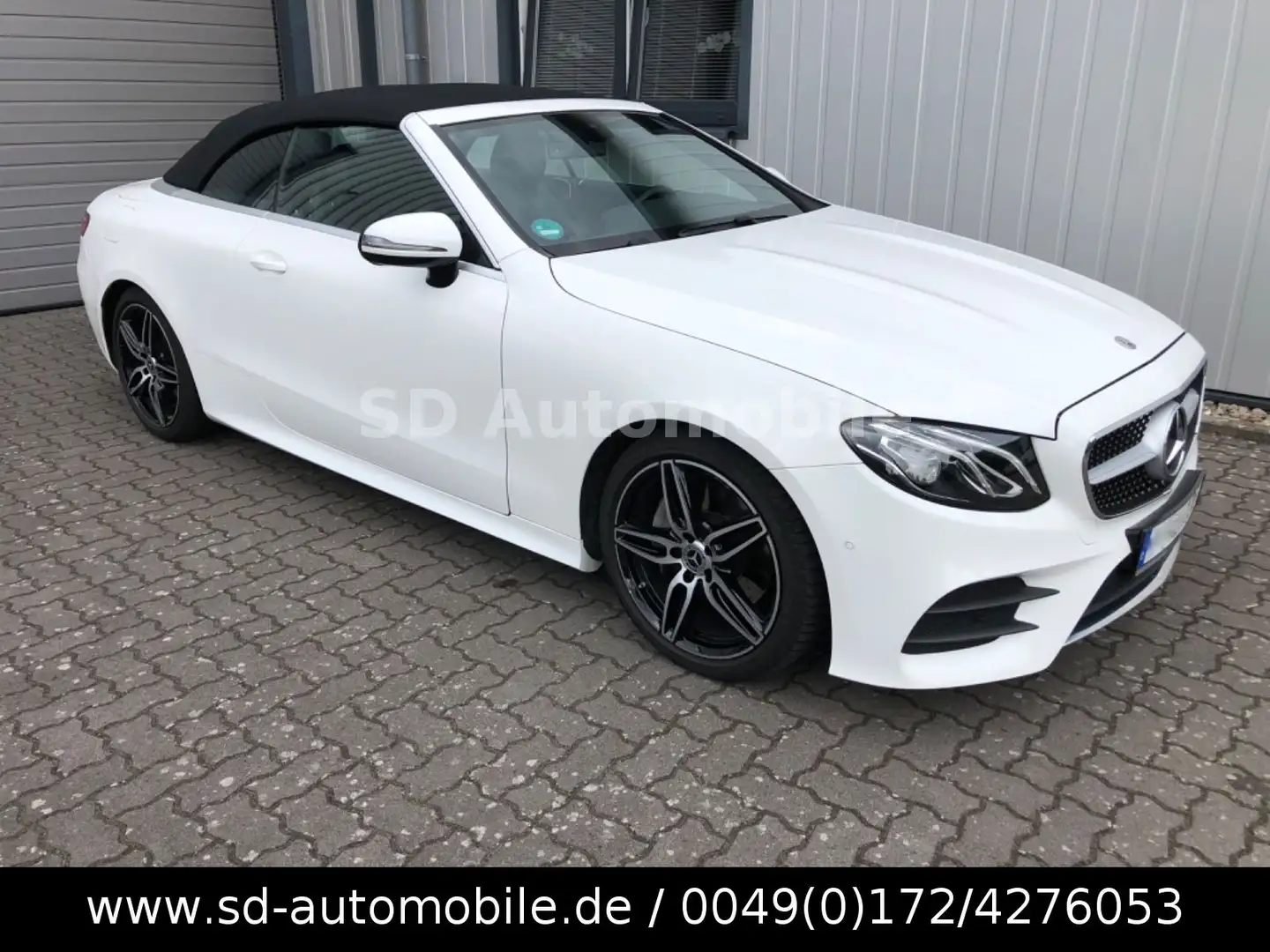 Mercedes-Benz E 220 E -Klasse Cabrio E 220 d AMG Line + AHK Weiß - 1