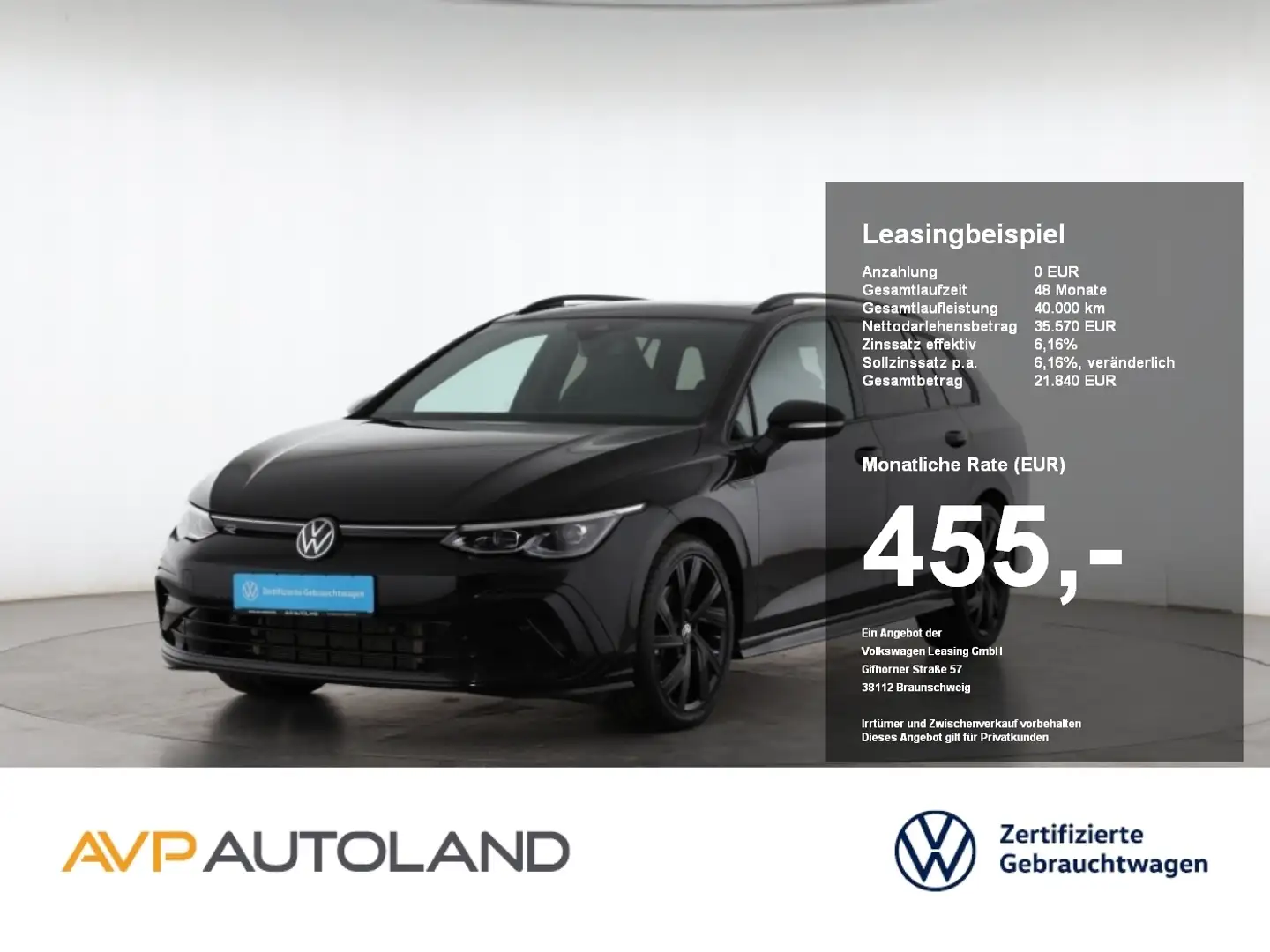 Volkswagen Golf Variant Golf VIII Variant 2.0 TSI DSG 4MOTION R-Line Schwarz - 1