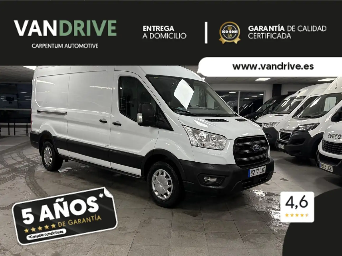 Ford Transit L3 H2 2.0TDCI 130CV Wit - 1