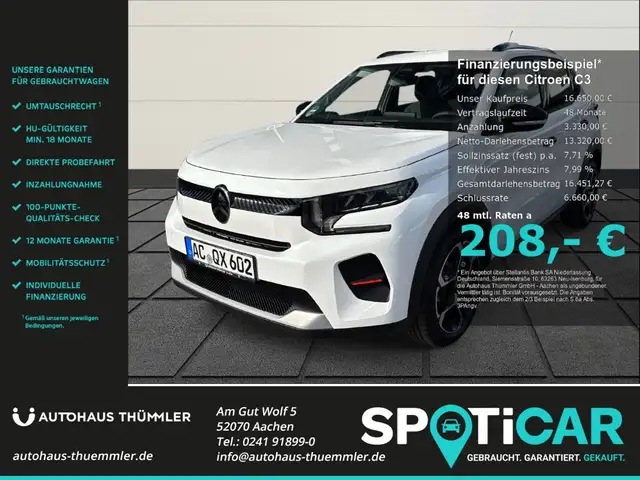Citroen C3 Turbo Plus 1.2 PureTech 100 EU6e HUD LED Apple Car