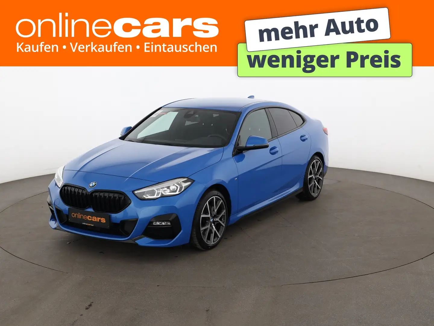 BMW 218 i Gran Coupe M-Sport Aut LED RADAR LEDER NAVI Blau - 1