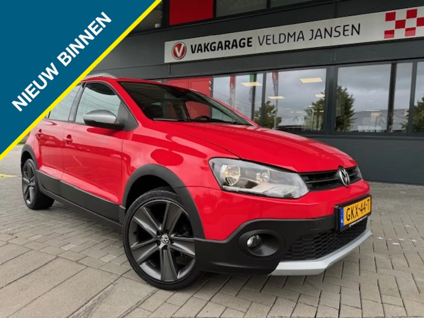 Volkswagen Polo Cross 1.2-12V COMFORTLINE 5-DRS. Rood - 1