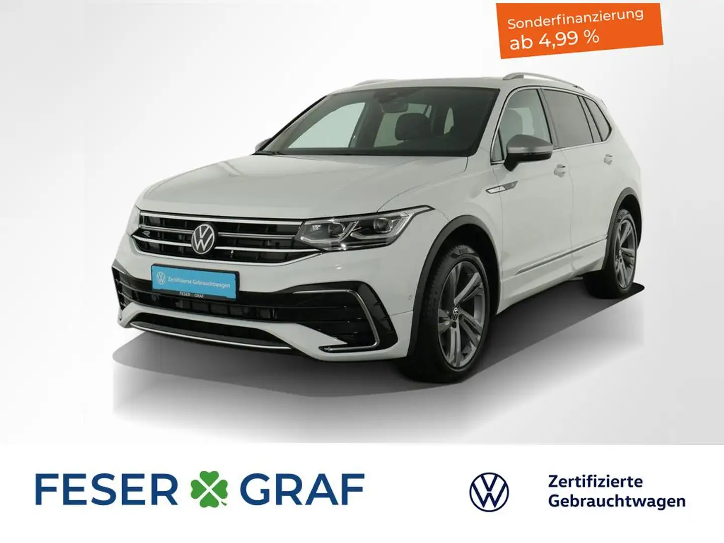 Volkswagen Tiguan Allspace 2.0 TDI R-Line 4M DSG Navi / Panorama / Kamera / L Bianco - 1