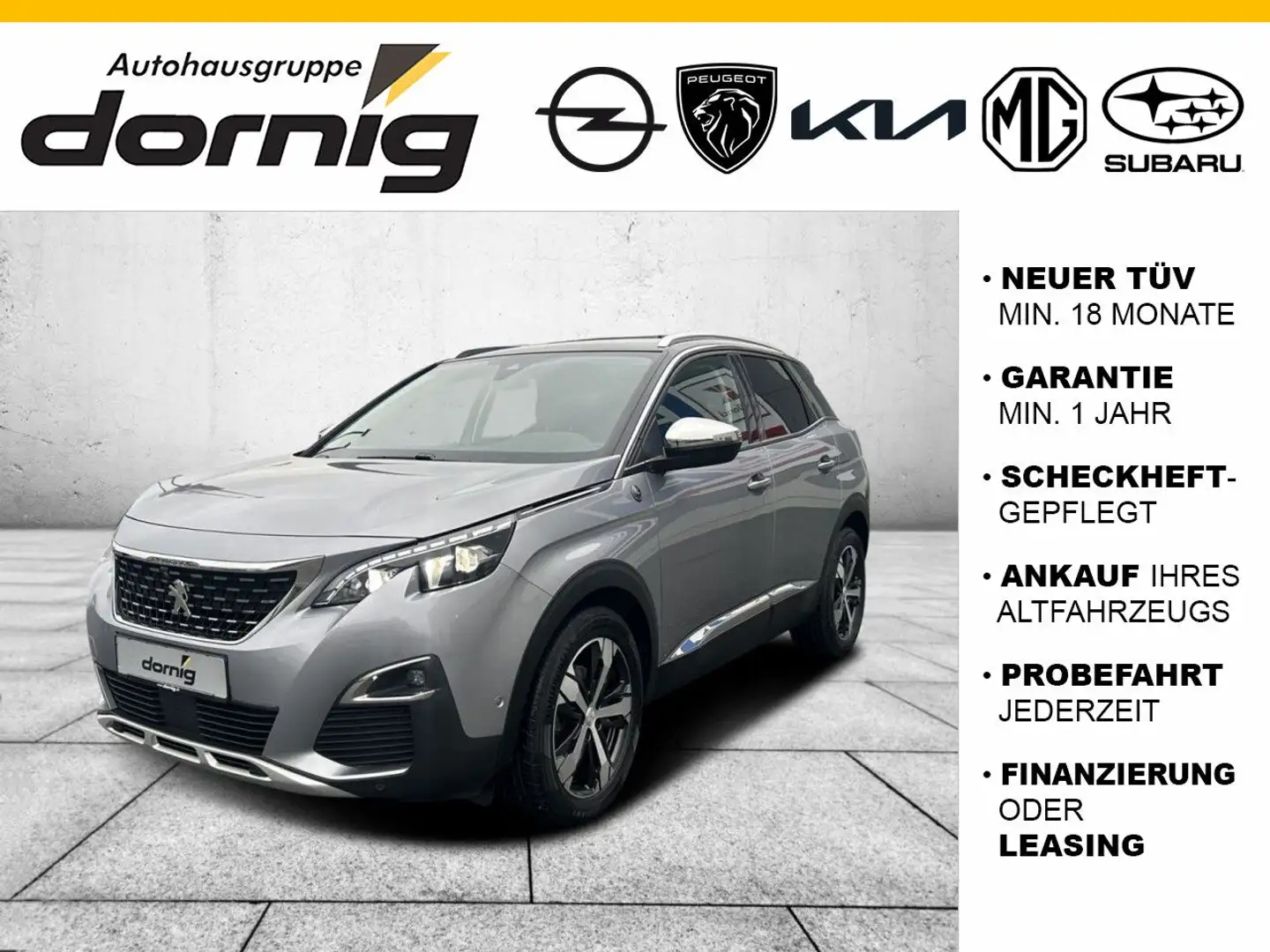 Peugeot 3008 Crossway, Navi, AHK, SHZ Grau - 1