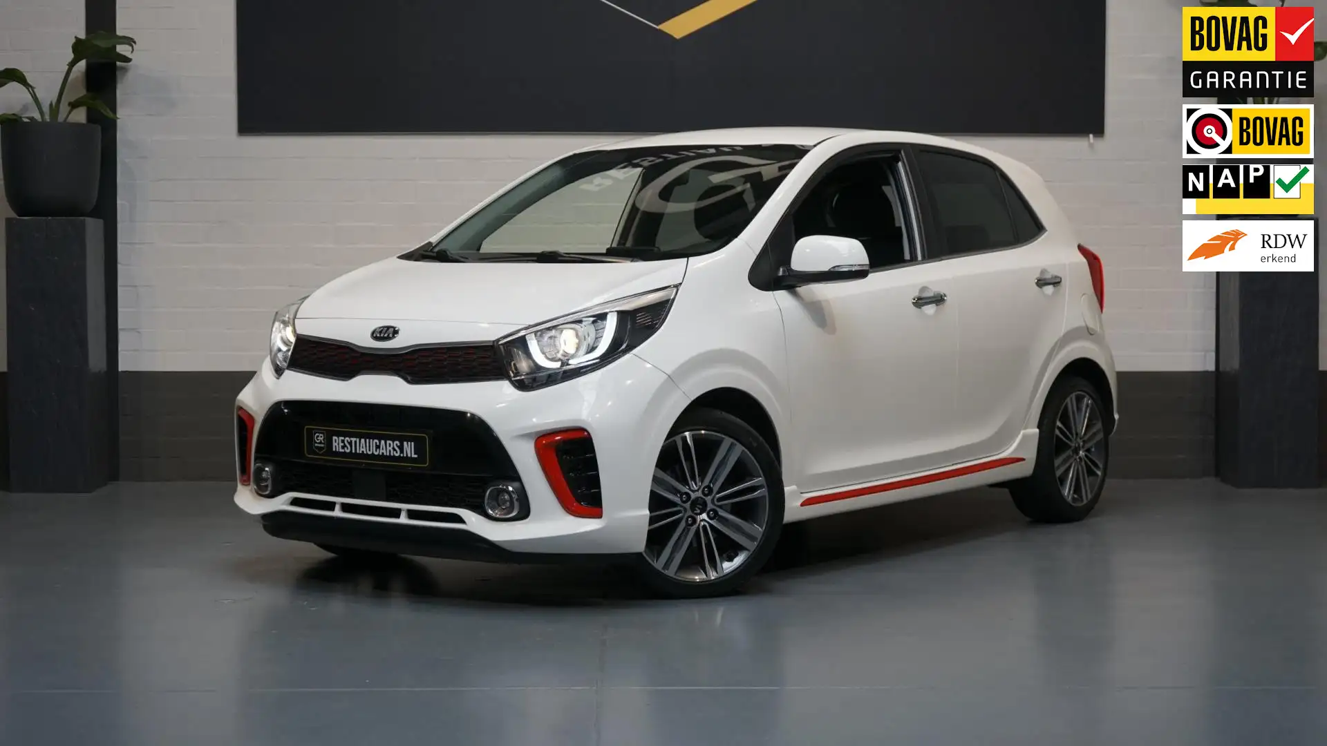 Kia Picanto 1.0 T-GDI GT-Line ACC-CAMERA-CARPLAY-CLIMA-CRUISE- Bílá - 1