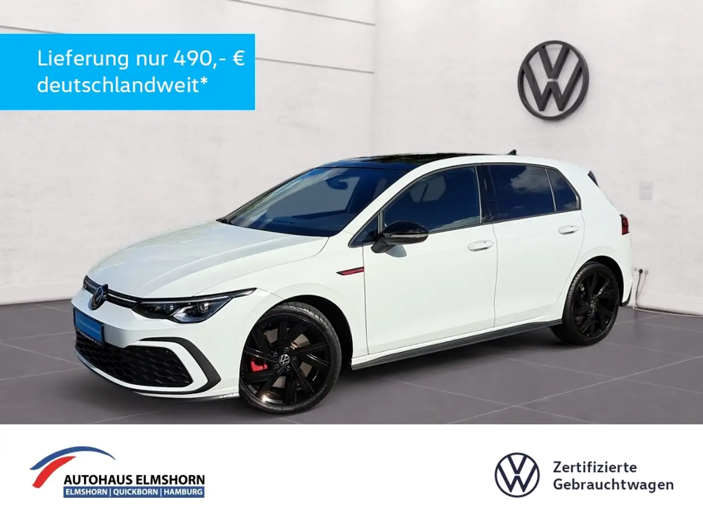 Volkswagen Golf GTI 2.0 TSI DSG PANO LED+ KAM HARMAN APP ACC 18" PDC Weiß - 1