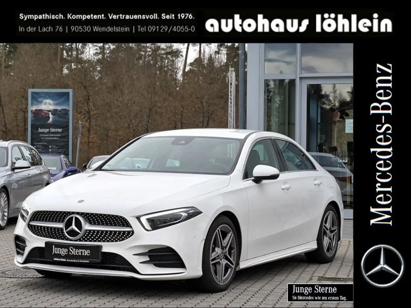 Mercedes-Benz A 200 Limo AMG AMBIENTE+MULTIBEAM+KAMERA+MBUX-HE Blanc - 1