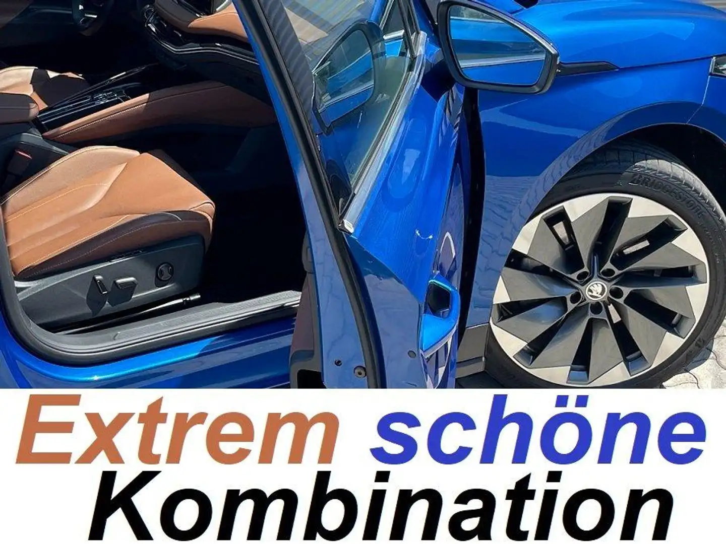 Skoda Enyaq 80 Suite,Leder,Matrix,AHK,21,HUD,Memory,Wie Neu:-) Blau - 1