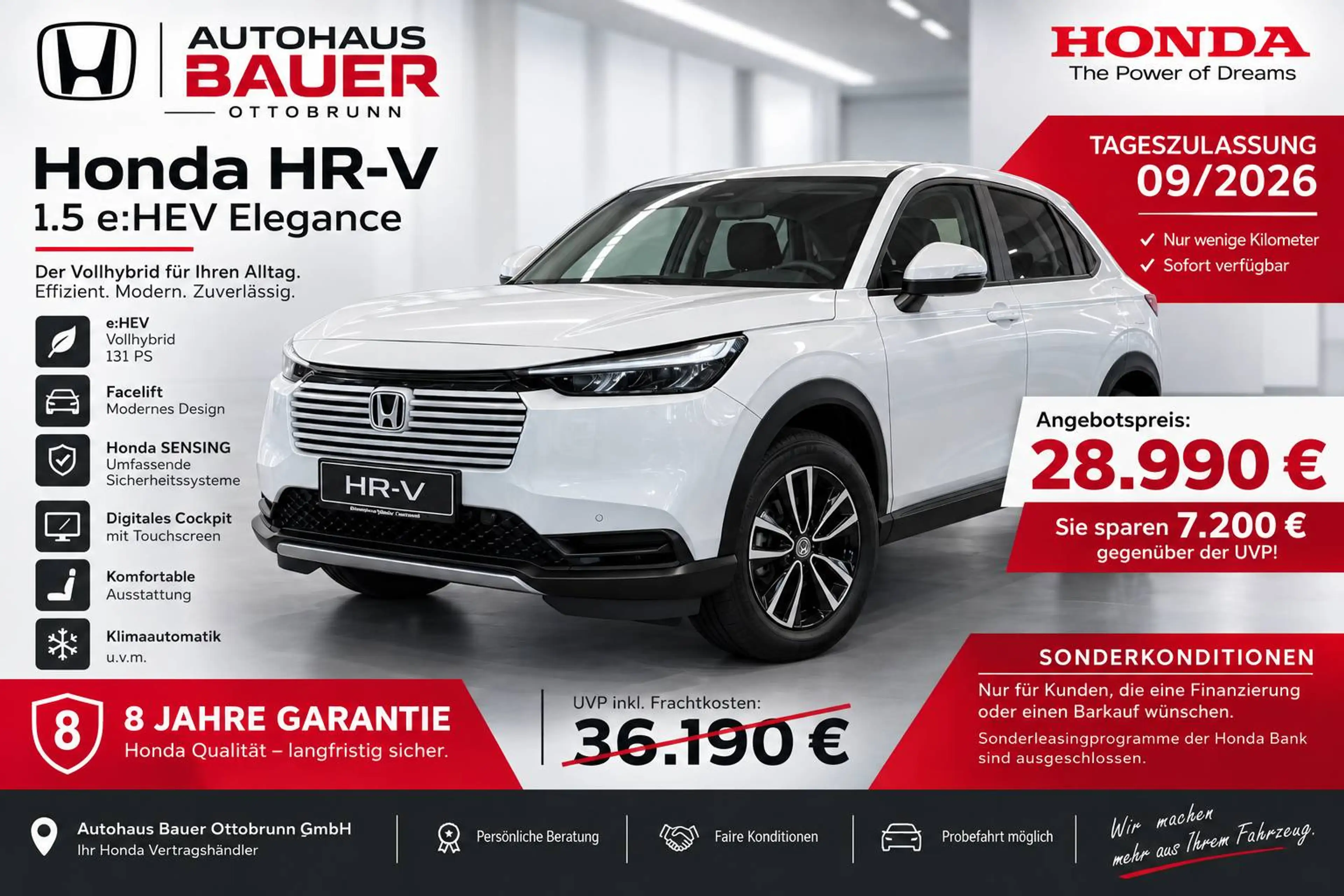 Honda HR-V HR-V 1.5 e:HEV Elegance | Tageszulssung | Schnäppchen