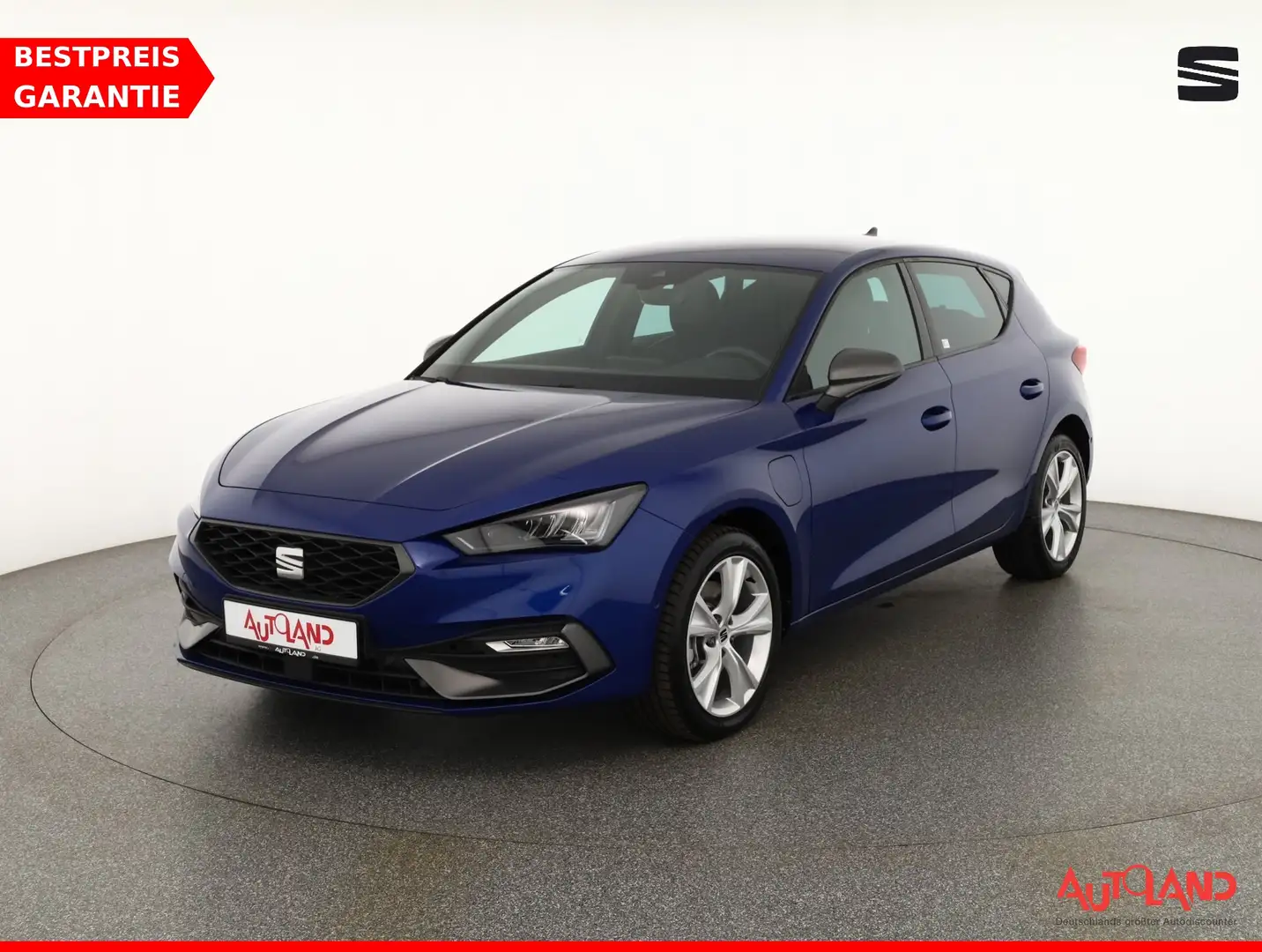 SEAT Leon 1.4 e-Hybrid DSG FR LED Navi Kamera DAB Blauw - 1