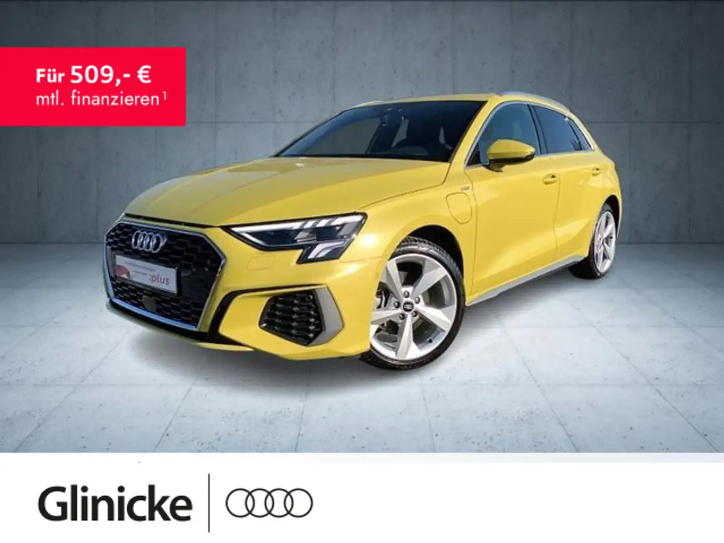 Audi A3 S line 40 TFSI e AHK/LED/18''/Nav/A Gelb - 1