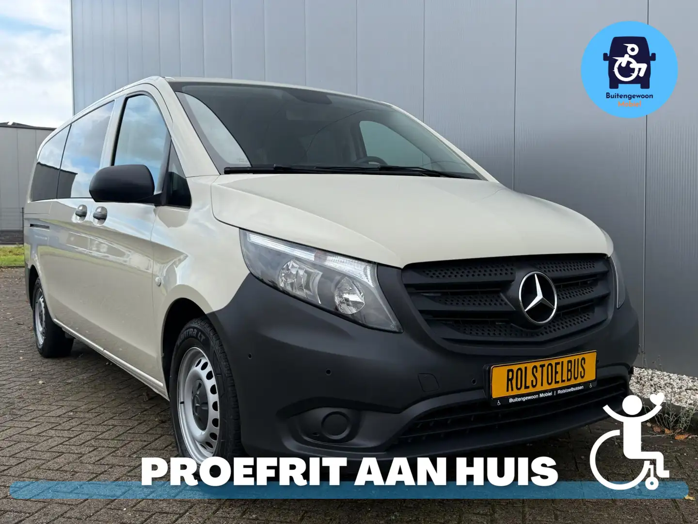 Mercedes-Benz Vito Tourer GROEPSVERVOER Rolstoelbus BTW Auto 6 Pers. Blanc - 1