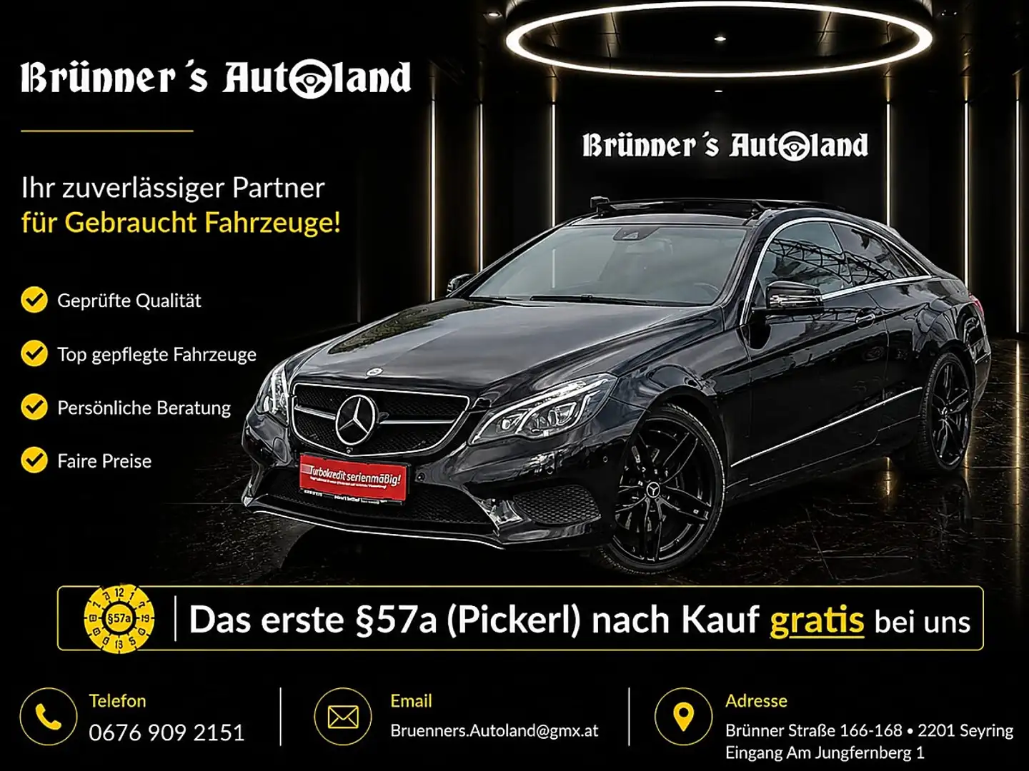 Mercedes-Benz E 350 BlueTEC Automatik Sport Coupe Panorama Schaltwi... Schwarz - 1
