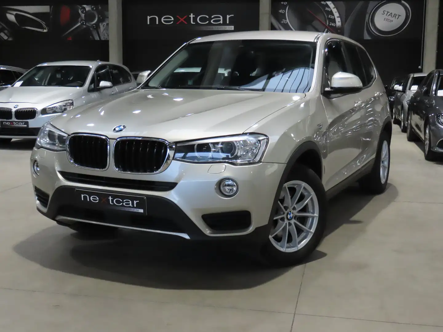 BMW X3 18dA SDrive *LED-ATTELAGE-CUIR-HUD-NAVI-CAMERA* Beżowy - 1