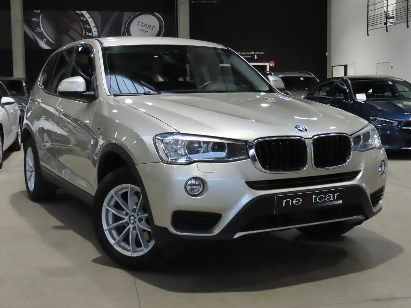 BMW X3 18dA SDrive *LED-ATTELAGE-CUIR-HUD-NAVI-CAMERA* Beżowy - 2