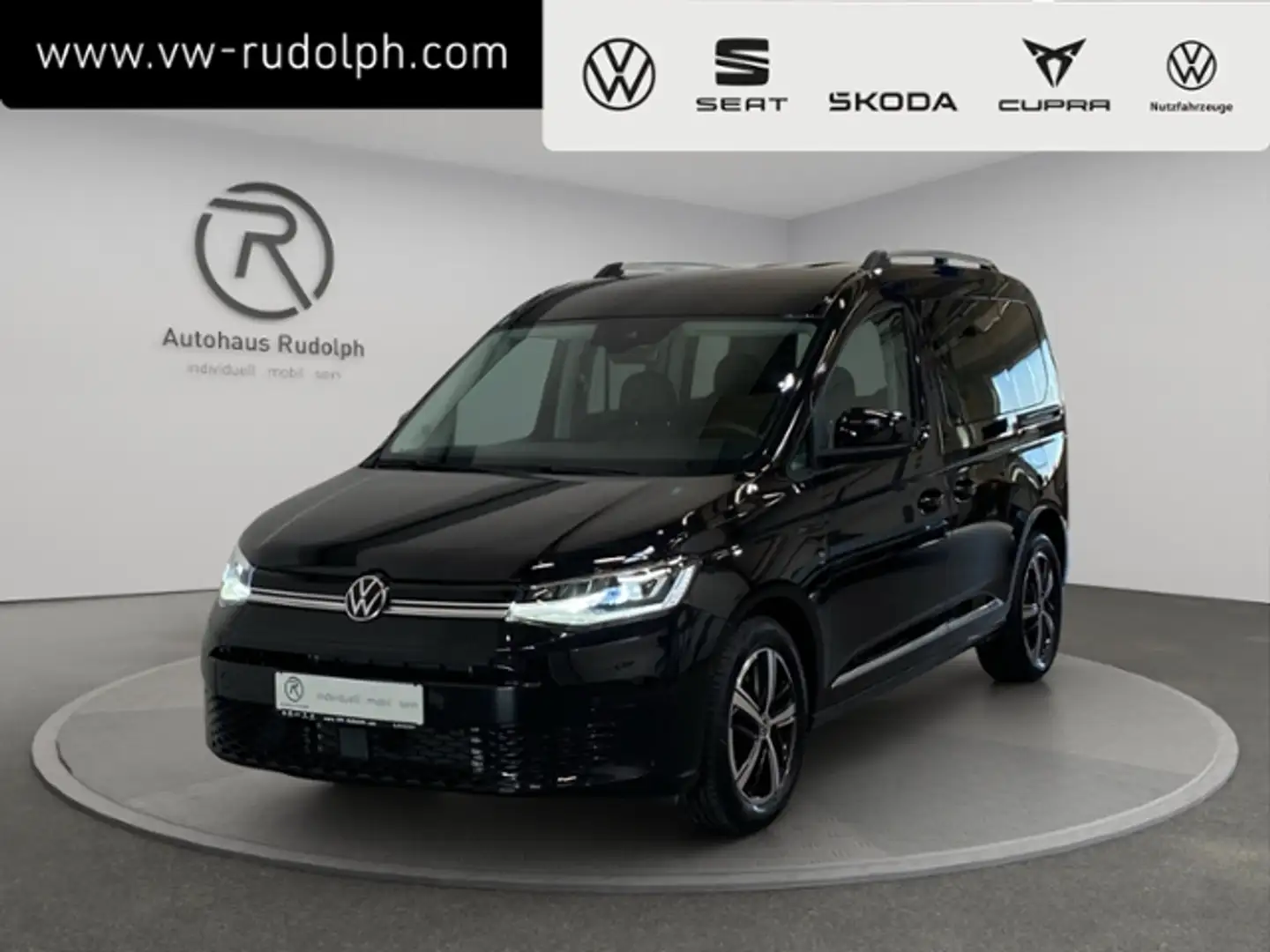 Volkswagen Caddy 2.0 TDI DSG Style KR / LED ACC AHK Schwarz - 1